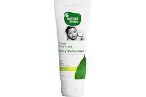 Mother Sparsh Natural Baby Sunscreen Lotion with SPF 30+ For UVA & UVB Protection | Plant derived 95% Bio Based Ingredients - 100ml