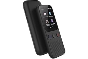 Bisofice Portable Language Translator Device, Real-time Voice & Photo Text Translator, Support 138 Languages and BT Connection, WIFI Online/Offline Translation, for Business, Learning & Travel