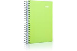 2025 The BIG One - GREEN - Spiral Bound - One Full DIN A4 Page Per Day - Daily Calendar | Office Calendar | Diary | Planning Book | Diary Calendar by edition cumulus
