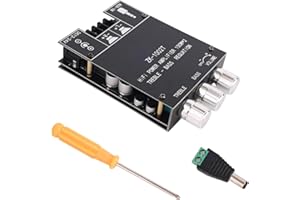 BTFO ZK-1002T Bluetooth-Förstärkarkort, 100W+100W Stereoförstärkarkort med Diskant- & Baskontroll Stöder AUX/Bluetooth Bred S