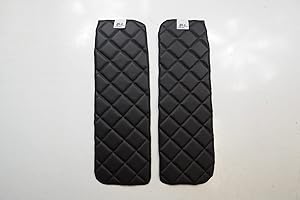 KRAM-TRUCK Tapas Acolchadas Para Ventanas De 2 Piezas, Compatibles Con La Habitáculo Medio De MAN TGA/TGM/TGS/TGL, [COLOR]Negro