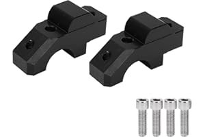 KIMISS Abrazadera del elevador del manillar-2 uds, Accesorio de instalación de abrazadera de montaje elevador de manillar de motocicleta, repuesto de aleación de aluminio CNC para Tracer 900 / GT 2015-2019,