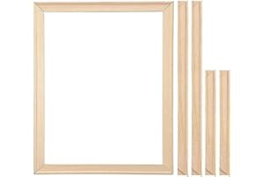 HOVEELUTY Cadre sur toile, 35 x 45 cm, facile à assembler, cadre en bois pour peinture sur toile, peintures à l'huile, bricolage, cadres de civière pour