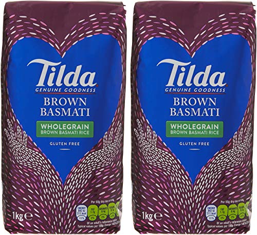 Preisvergleich Produktbild Tilda Wholegrain Basmati Rice, 2er Pack (2x1kg)