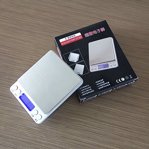 Digital Waage, 500g/0.01g professionelle Präzisionswaage / Briefwaage / Feinwaage / Goldwaage / Taschenwaage , sehr genau, von wake-up-easy, pocket scale (500/0.01g) - 3
