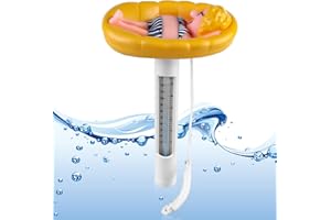 Acboor Schwimmende Pool Thermometer, Bruchfest Schwimmbadthermometer, Floating Pool Thermometer, für Swimmingpool, Spas, Hot Tubs, Aquarien, Fischteiche und Baby-Pool (Blondinen)