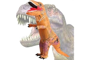 LUVSHINE Dino Kostüm Aufblasbares Kostüm Riesiges T-Rex Kostüm für Erwachsene Halloween, Weihnachten, Geburtstag, Geschenk