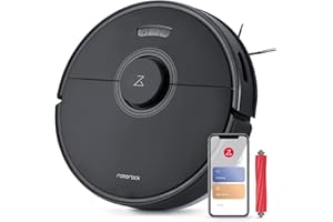 roborock Q7 Max Robot Vacuum Cleaner with Mop, 4200Pa Strong Suction, Lidar Navigation, Multi-Level Mapping, No-Go&No-Mop Zones, 180mins Runtime, Works with Alexa, Perfect for Pet Hair(Black)