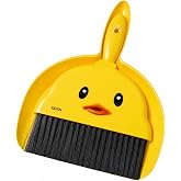 Qcen Dustpan with Thick Bristles Hand Brush Set | No Dust Leakage Cleaning Pan | Plastic Dust Pan with Brush for Home Kitchen
