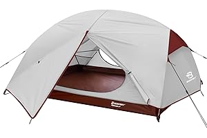 Bessport Tienda De Campaña 2-3 Personas Carpa Ultraligera 3-4 Temporadas Resistente al Agua y al Viento Fácil de Instalar, para el Senderismo y el Camping