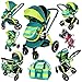 i-Safe System - Lil Friend Trio Travel System Pram & Luxury Stroller 3 in 1 Complete With Car Seat + Changing Bag + Rain Covers
