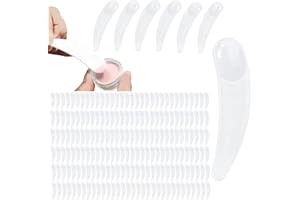 AGHOER 200 Pezzi Spatola Cosmetica, Mini Spatola, Cucchiaio Spatola Crema, Paletta Maschera Cosmetica, per Maschera Viso
