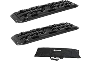 ‎TRUTZHOLM TRUTZHOLM 2 x Anfahrhilfe 106 x 31 x 6 cm Sandbleche 5 T Unterlegrampe Sandboards Offroad Traktionshilfe Recovery Board Schlamm Schnee Sand Camper Zubehör SUV PKW Wohnmobile mit Aufbewahrungstasche