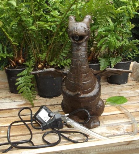 Wasserspeier „Drache“ aus Gusseisen, Höhe 26 cm - 6