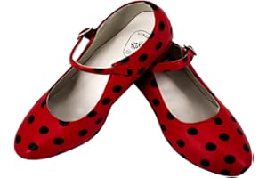 Gojoy shop- Zapato con Tacón de Danza Baile Flamenco o Sevillanas para Niña y Mujer, 5 Colores Disponibles