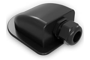 ‎OFFGRIDTEC Offgridtec 1-Wege Solar Kabel Dachdurchführung für Kabeldurchmesser 13mm-18mm, Wasserdicht & Staubdicht ABS Kunststoff für Dach- und Außeneinsatz, Für Wohnmobile & Fahrzeuge, 15x10x5 cm - Schwarz