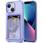 GGM GİYİM & AKSESUAR iPhone 13 ile Uyumlu Şeffaf Yapıya Sahip Arka Ksımında Kartlık B&ouml;lmeli Kolay Kullanım Sağlayan Telefon K