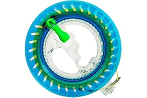 Ruayia Kite Rollenwickler Seilwinde mit 200m Drachenschnur, Professionelle Drachenrolle aus ABS Kunststoff, Robust & Leicht – Perfekt für Drachensteigen, Kinder & Erwachsene - 16cm Scheibe