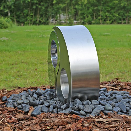 Edelstahl Springbrunnen Yin Yang - 3