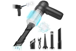 Viafexna Mini Handstaubsauger Akku, 6000Pa Hand-Staubsauger Kabellos, 3-In-1 Kleiner Handsauger Stark mit Saugen, Blasen, Aufblasen, Geeignet für Auto, Haushalt, Tierhaare, Staubreinigung