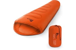 azark Premium Sleeping Bag, 350GSM, Lightweight and Waterproof, 4 Seasons of Camping, Hiking and Outdoors, Sleeping bag for Adults & Kids
