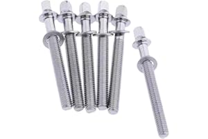 Amagogo 6x Trommel Spannstangen Trommel Lug Befestigungsschrauben 5mm Trommel Lug Bolzen Trommel Set Schrauben für Jazz Drums Snare Drums Bauen Zubehör, M5x60mm
