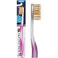 Manual Medium Toothbrush for Adults, Flossing Toothbrush with Gold, Pink, Royal Denta