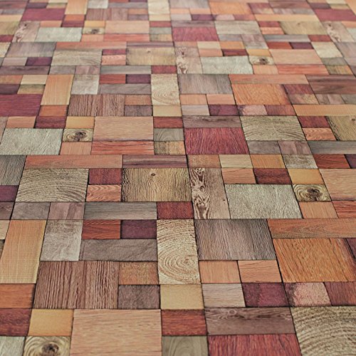 Wachstuch Wachstischdecke Tischdecke Wachstuchtischdecke Holzmuster Holz 100 x 140cm - 3