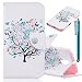 Produktbild lazybear 2 in 1 Handy Schutzhülle für Motorola Moto G 4. Moto G4 Plus (Flying Butterfly) Süßes PU-Leder Geldbörse Bookstyle Slim Cover mit Soft Shell Ständer Funktion mit Magnetverschluss und Card Slot Halter Schutz Haut Handy Flip Case X 1 & Stylus Pen X 1 Full blossoms