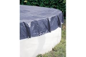 WERKA PRO Lona de protección 140g/m2 Piscina elevada Redonda Lona Ø6m para Piscina Ø5,4m