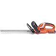 Tagliasiepi BLACK+DECKER 18V Con Lama 45cm - Senza Fili, Batteria 2.0Ah, Doppia Impugnatura