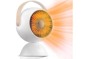 Vclpower Mini Heater,Fast Heating & Reliable Desktop Electric Space Heater for Indoor Use, Portable Quiet & Small Heater for Office Desk,Home Bedroom - Ceramic Desk Heater