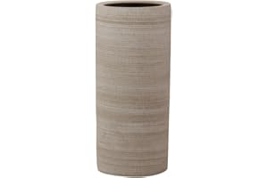 ZUKBEN Adda Home Paraguero Ceramica Beige 22X22X50 Cm