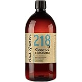 Naissance Liquid Fractionated Coconut Oil (No. 218) 1 Litre - 100% Pure Natural for Skin, Hair, Lip Gloss, Beauty, Recipes, A