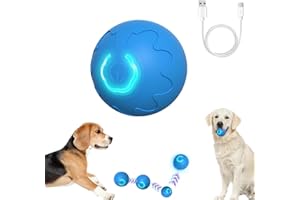 CRUSWARD Palla Interattiva per Cani, Palla per Cani Che Si Muove da Sola, Gioco Interattivo per Cane, Pallina per Cane Regalo Divertente e Coinvolgente