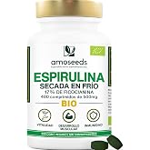 Spirulina BIO, 4500mg / day | 17% Phycocyanin, Cold Dried | Satiating | 17% Phycocyanin | Protein and Iron Source | Antifatig