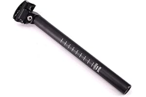 PONDWAY Bicycle Seatpost, Cycling MTB Road Bike Seat Post 11.8inch（300mm/30cm） 7 sizes (φ25.4/27.2/28.6/30.4/30.8/31.6/31.8mm) Seat Tube Seatpost Black Aluminum alloy