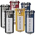 Durable Key Clips Pack of 6 innovative key clips for clear and easy organisation of keys Perfect for use with DURABLE Key Safes, Assorted Colours, 195700