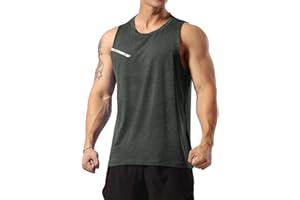 GYMAPE Hombre Atlético Entrenamiento Camisetas sin Mangas Sin Mangas Musculación Camisetas para Correr Entrenamiento Secado rápido Gimnasio Ropa Deportiva