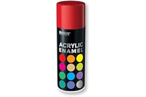 Biodur Universelle Acryl-Emaille Sprühlack 400 ml, Glänz RAL 3020 Rot, Glänzend, Akrylemaille UV-beständig, Universell Einsetzbar für Innen- und Außenbereich, Schnelltrocknend Sprühdose