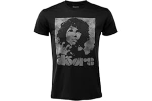Merch Traffic T-shirt The Doors Jim Morrison Motif Imprimé Devant. T-shirt Noir Unisexe Adulte Garçon