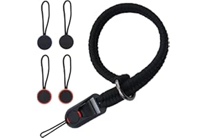 GZQINGYONG Sangle Poignet Appareil Photo,Avec 4 Pack Déclenchement Rapide Cordon Dragonne Courte Dragonne Appareil Photo,Poignée Appareil Photo,Sangle de Poignet pour Appareil Photo en Paracord Réglable-Noir