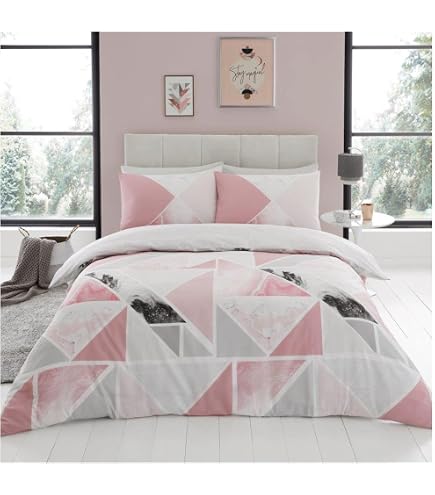Parure De Lit Réversible Gaveno Cavailia Urban Ombre - Double 200x200cm - Violet Polycoton