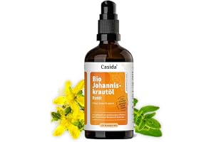 Casida® Johannesörtsolja - röd olja från johannesört - uppvärmande, lugnande johannesörtsolja för massage och inblandning - t