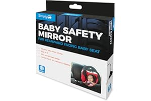 Simply Auto Baby Car Mirror | 360° Fully Adjustable Child Safety Car Mirror For Forward Facing Seat | Universal, Easy To Fit and Remove