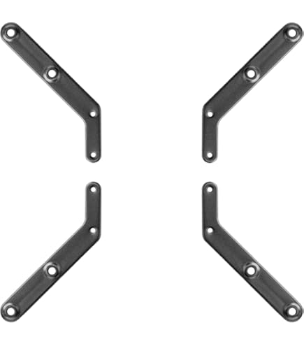 RICOO VESA-adapterverlenging voor VA0300 wandhouder, tv-scherm, draaibaar, kantelbaar, wandbevestiging, 2 stuks, vergroot VESA