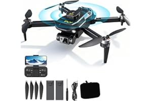 HAWAJOK Drone with Camera for Beginners, Foldable WiFi RC Quadcopter with 4K HD Camera, Brushless Motor, Long Control Range, Auto Hover, One Key Start, 3D Flips, 2 Batteries, Birthday Christmas Boy Toys Gifts