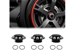 CARMOTTER Drei Chrom-Achsen-Radlagerabdeckungen, Aluminium-Radlagerabdeckungen 41-411 für CanAm für Ryker-Modelle, effizientes Design