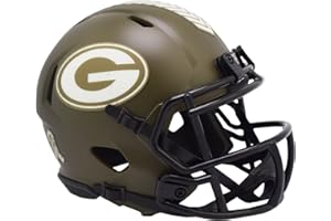 Riddell Green Bay Packers NFL Salute to Service Speed Mini Helmet, Medium