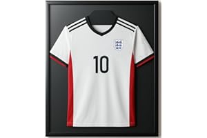 Acaza Football Shirt Frame 70x90cm, 3D Framing kit for Football, Basketball, Rugby & Cycling Jerseys, Large XL Wall-Mounted Display, Aluminium & Acrylic Glass, Black